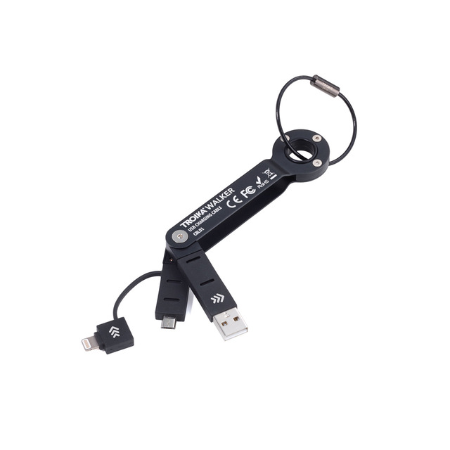 [TROIKA] 휴대용 USB 젠더 키홀더 블랙 (CBL01/BK) /키링,열쇠고리,공구키홀더,선물
